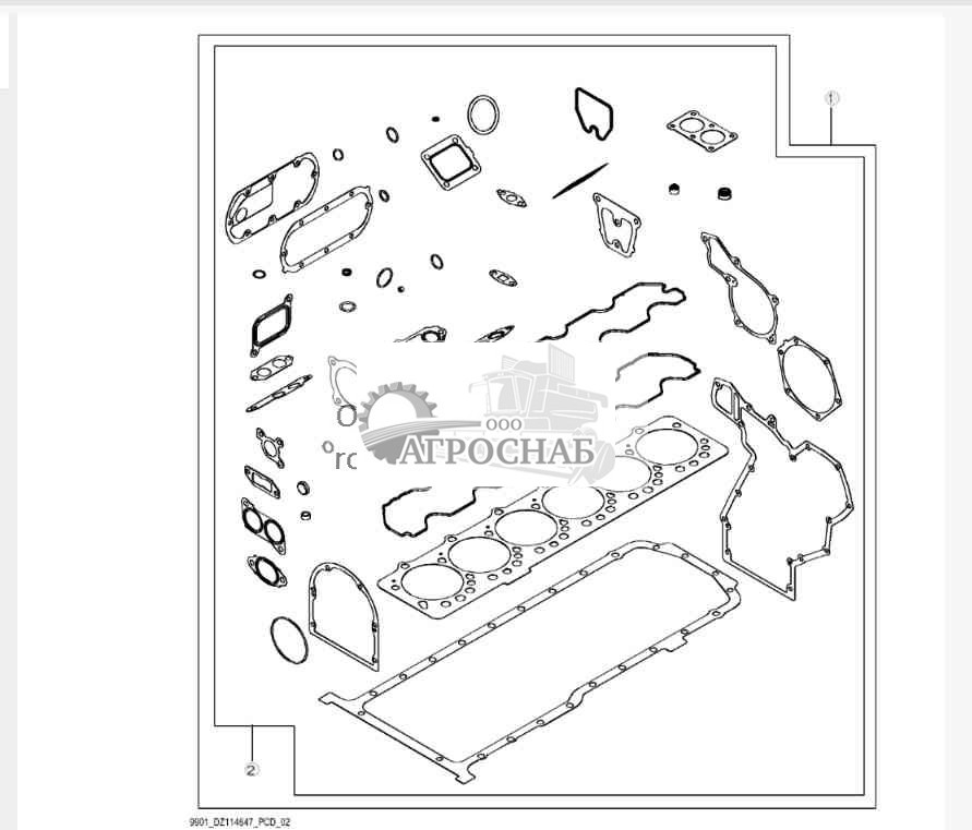 9901 Комплект для капитального ремонта двигателя (22) 